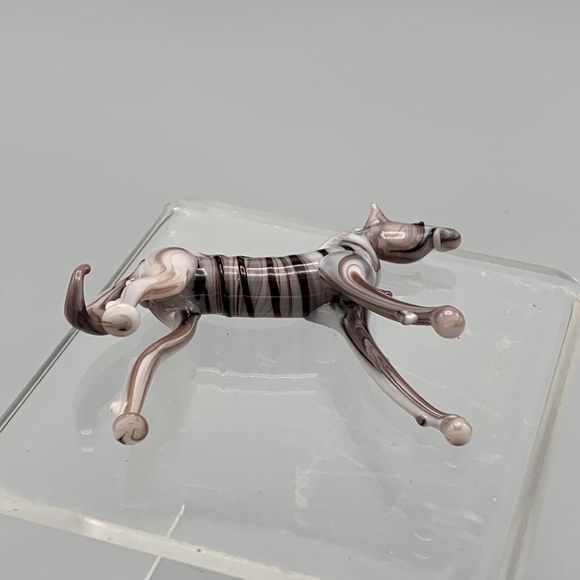 Vtg Red Wall Glass Animal Japan Horse Figurine Multicolor Handblown Glass Zebra - Picture 12 of 13